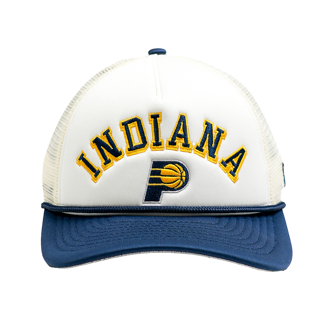 Adult Indiana Pacers AF Chrome 9Forty Hat in Natural by New Era