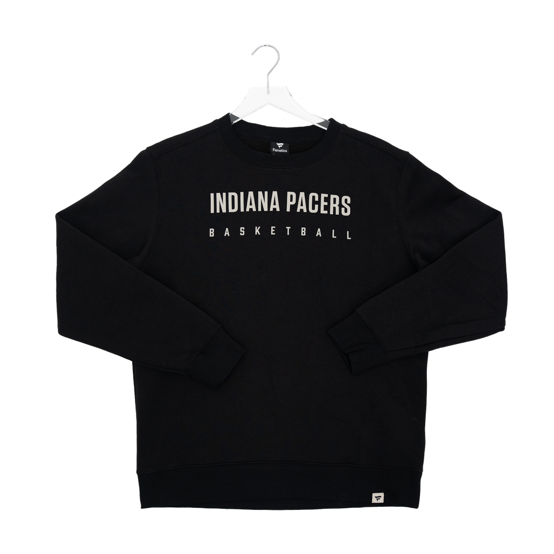 Adult Indiana Pacers Legacy Crossover Crewneck Sweatshirt in Black by Fanatics