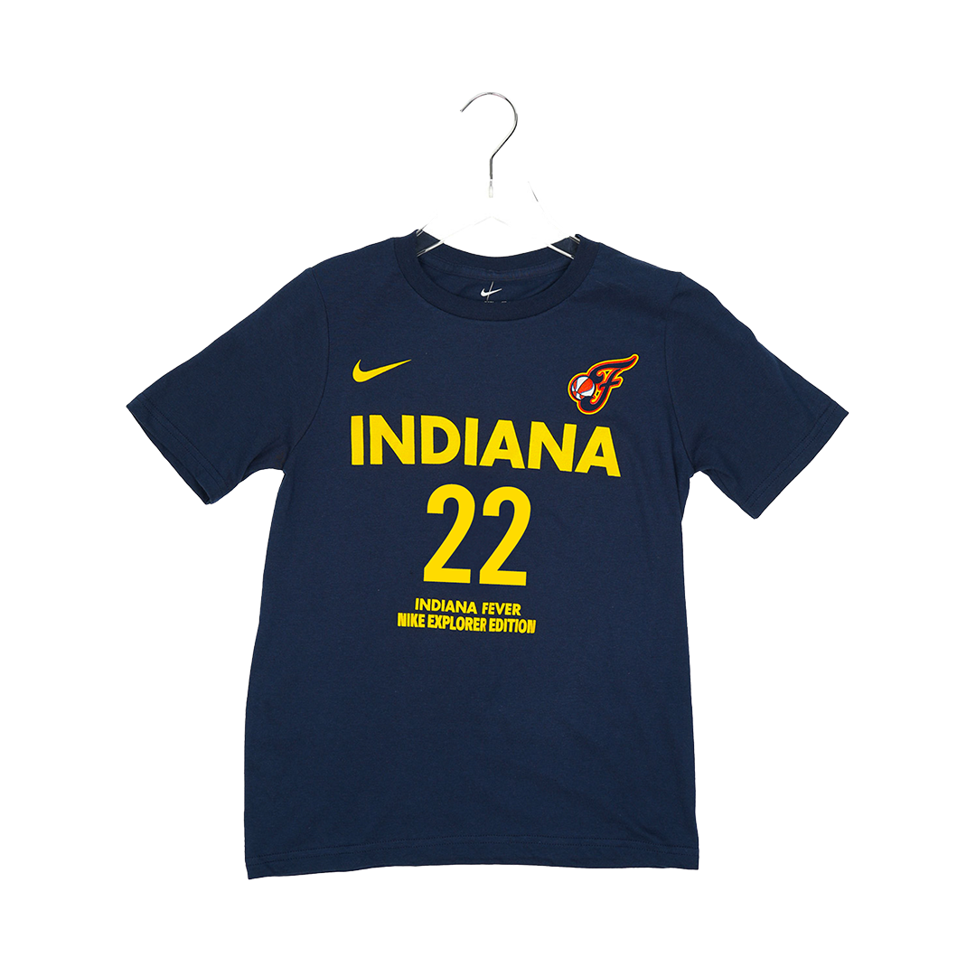 Toddler Indiana Fever #22 Caitlin Clark Explorer Name and Number T-Shirt in Navy by Nike