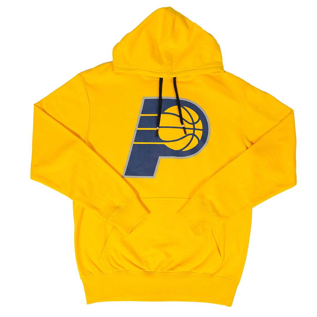 Adult Indiana Pacers Primary Logo Hooded Sweatshirt in Gold by Stadium Essentials