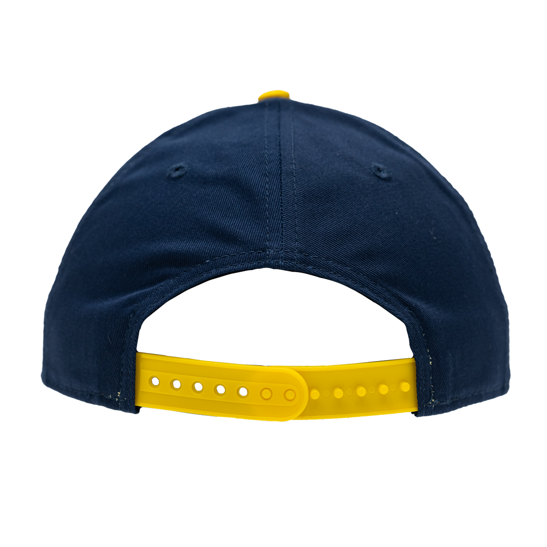 Adult Indiana Pacers Adjustable Arch A-Frame 9FORTY Hat in Navy by New Era