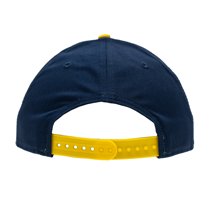 Adult Indiana Pacers Adjustable Arch A-Frame 9FORTY Hat in Navy by New Era