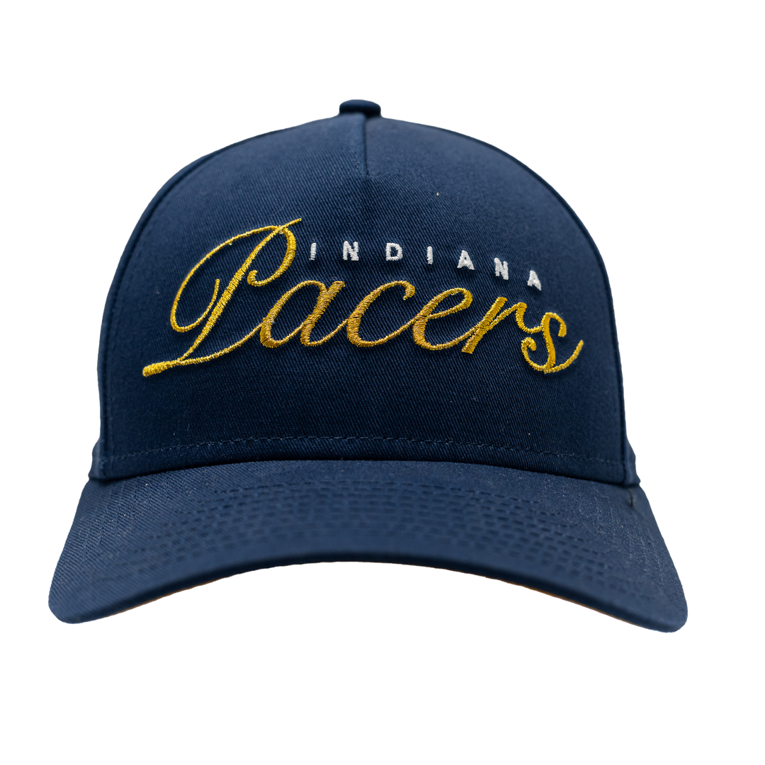 Women's Indiana Pacers AF Metallic 9Forty Hat in Navy by New Era