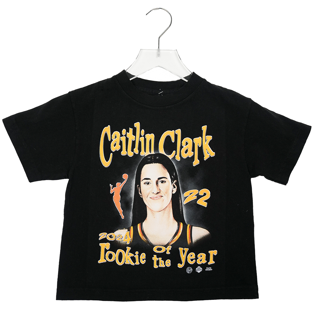 Youth Indiana Fever 2024 WNBA Rookie Of The Year Shirt in Black by Playa Society