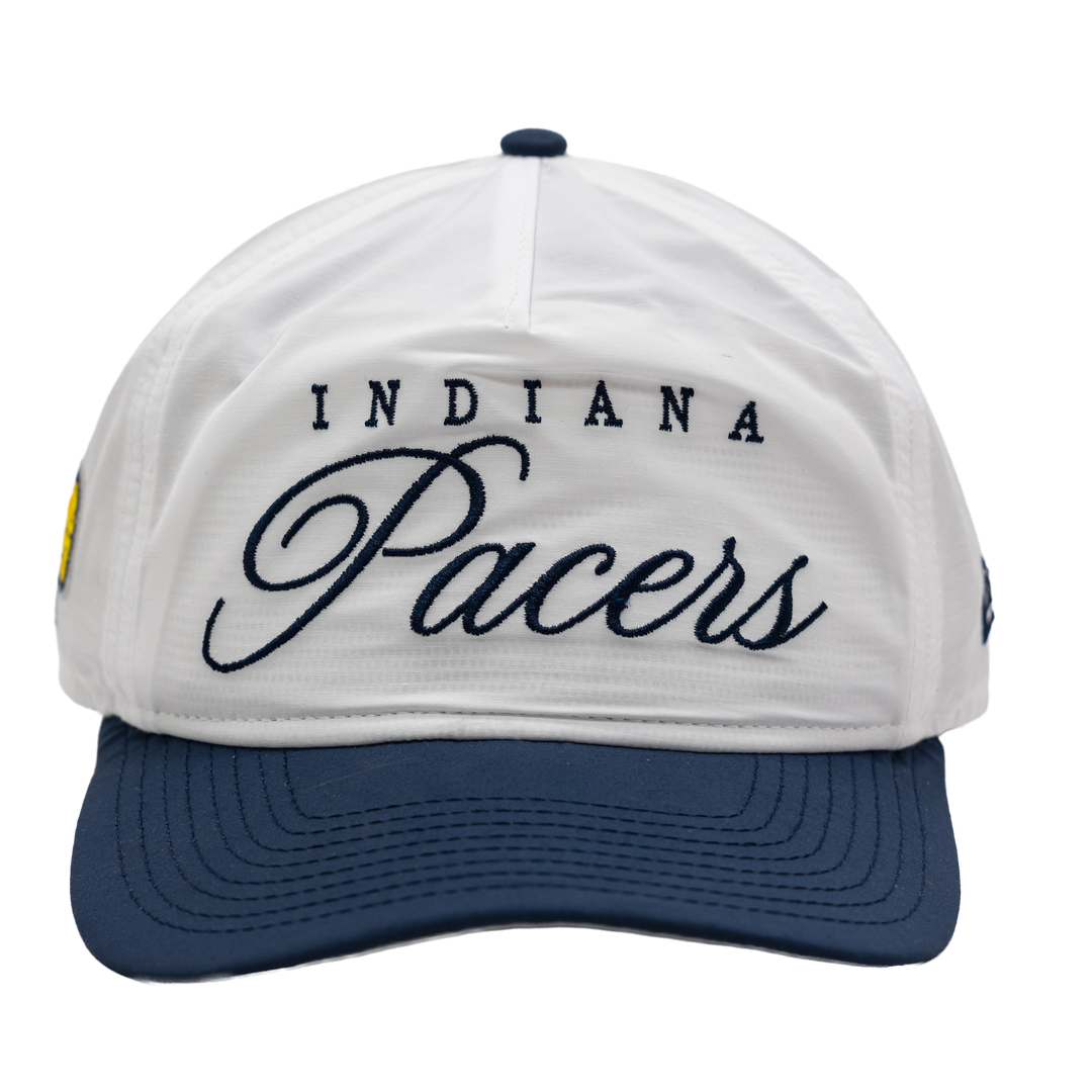 Adult Indiana Pacers Official 2025 NBA Draft Golfer Hat in White by New Era