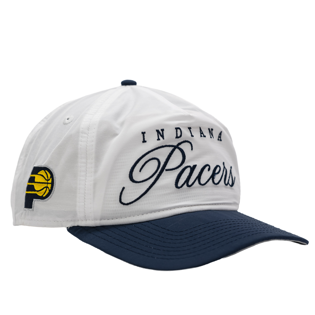 Adult Indiana Pacers Official 2025 NBA Draft Golfer Hat in White by New Era