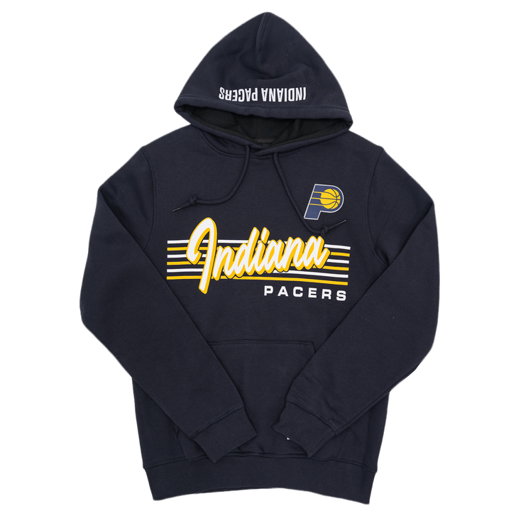 Adult Indiana Pacers Throwback Hooded Sweatshirt in Navy by New Era