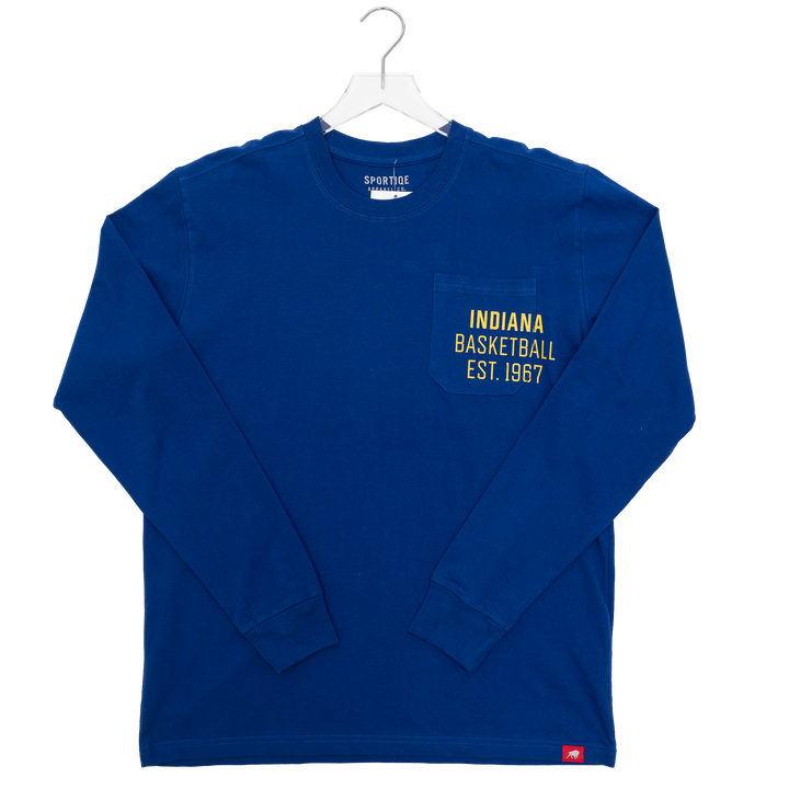 Adult Indiana Pacers Crookston Long-sleeve Shirt in Blue by Sportiqe