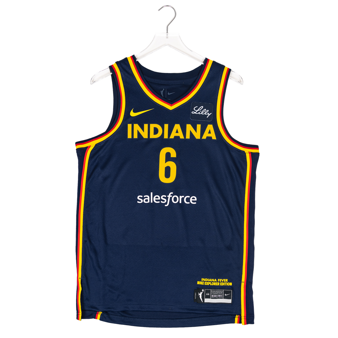 Adult Indiana Fever #6 Natasha Howard Explorer Swingman Jersey in Navy by Nike
