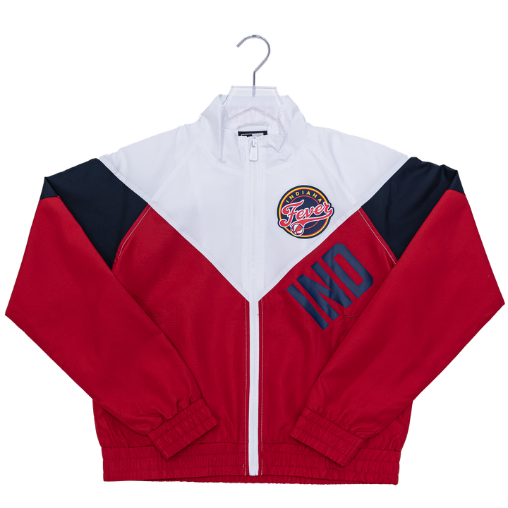 Women's Indiana Fever Full-Zip Windbreaker Jacket In Red by New Era