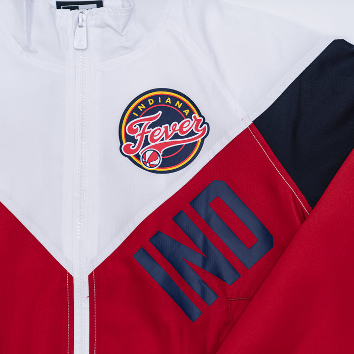 Women's Indiana Fever Full-Zip Windbreaker Jacket In Red by New Era