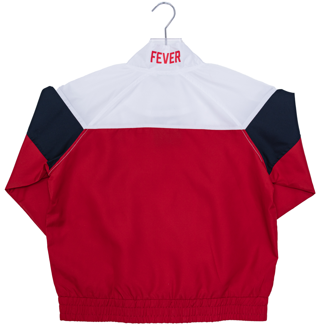 Women's Indiana Fever Full-Zip Windbreaker Jacket In Red by New Era