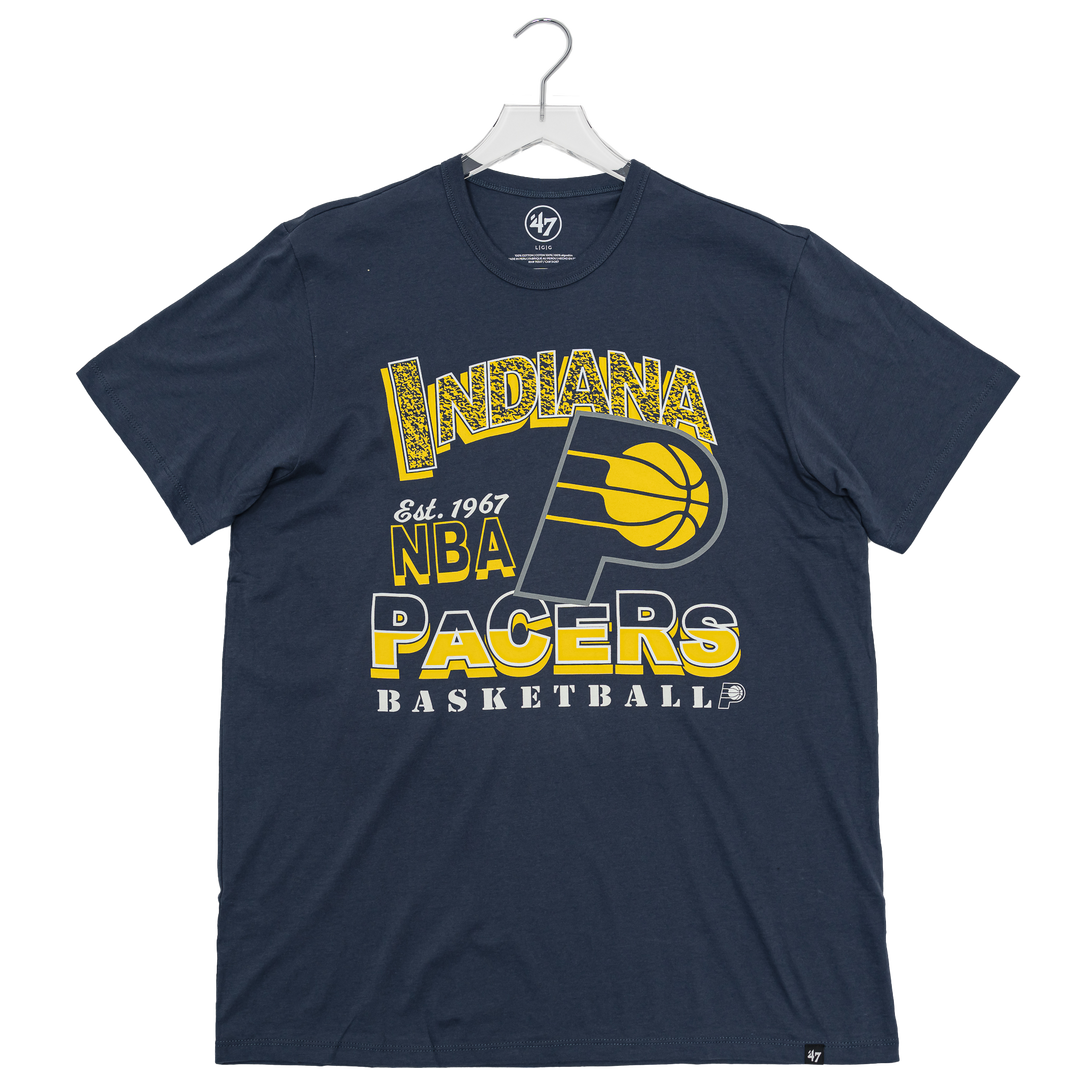Adult Indiana Pacers Give and Go Franklin T-shirt in Navy by '47