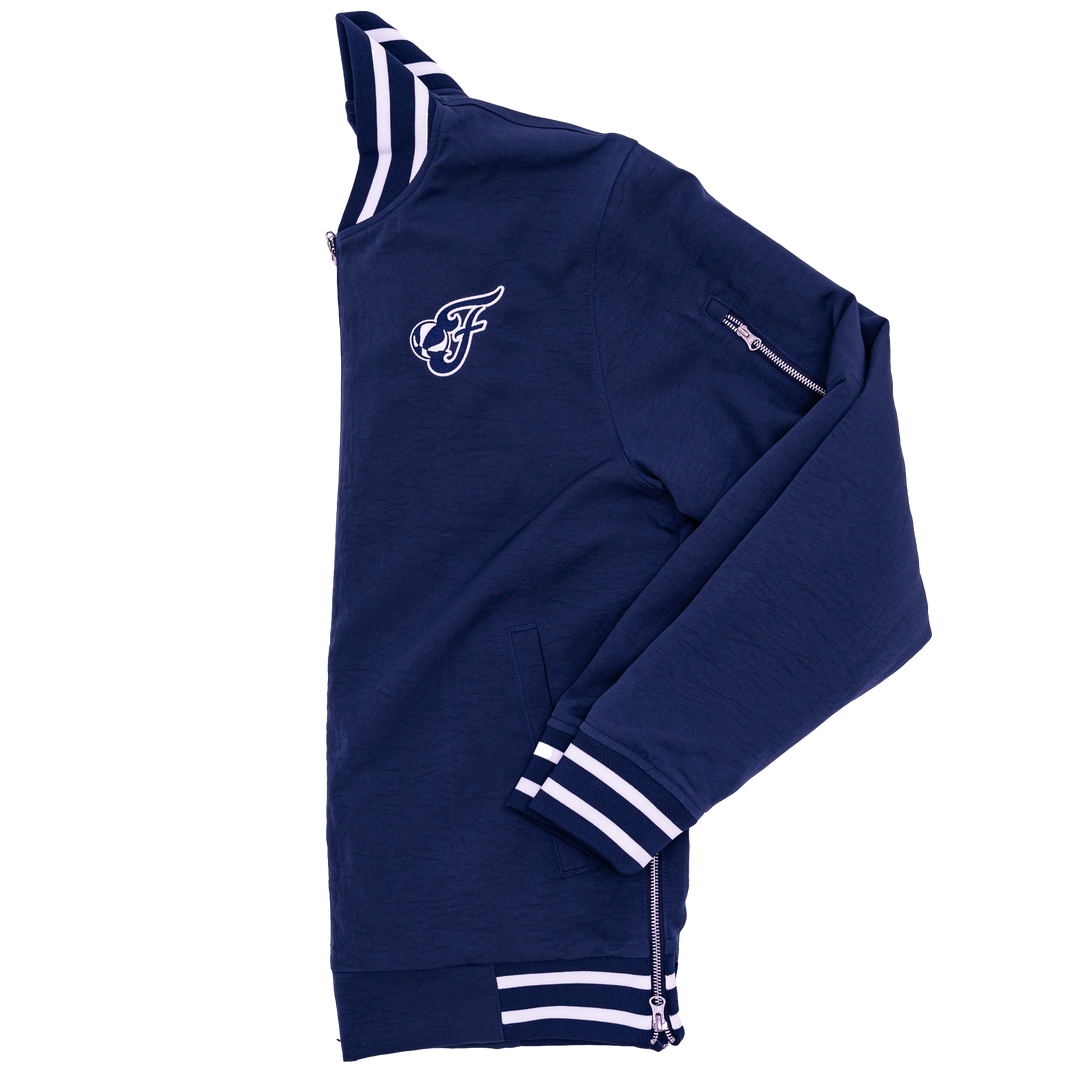 Adult Indiana Fever Secondary Logo Bomber Jacket in Navy by Nike
