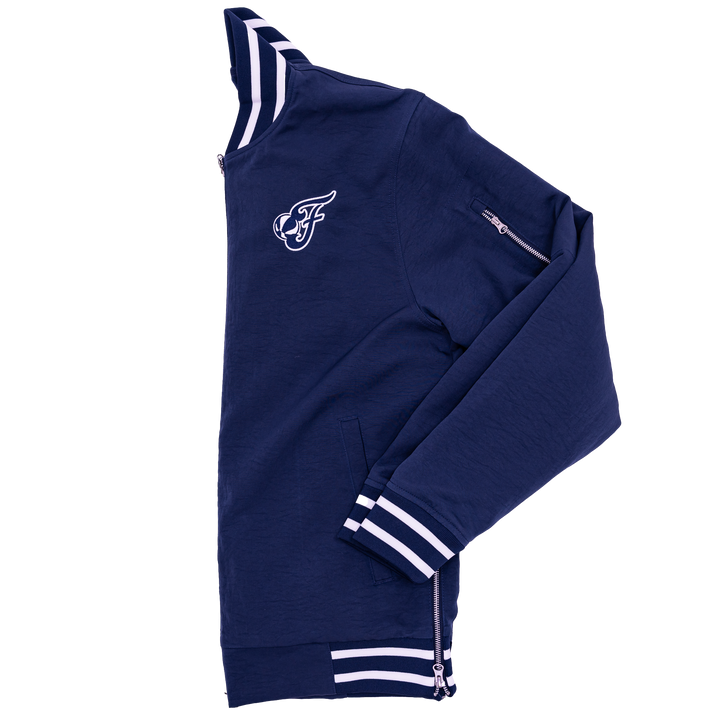 Adult Indiana Fever Secondary Logo Bomber Jacket in Navy by Nike
