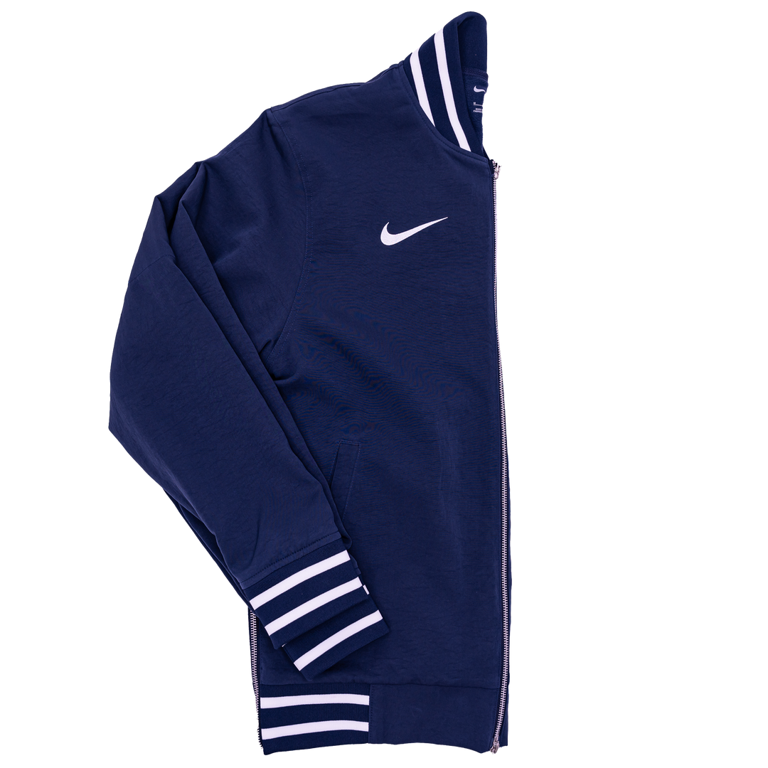 Adult Indiana Fever Secondary Logo Bomber Jacket in Navy by Nike
