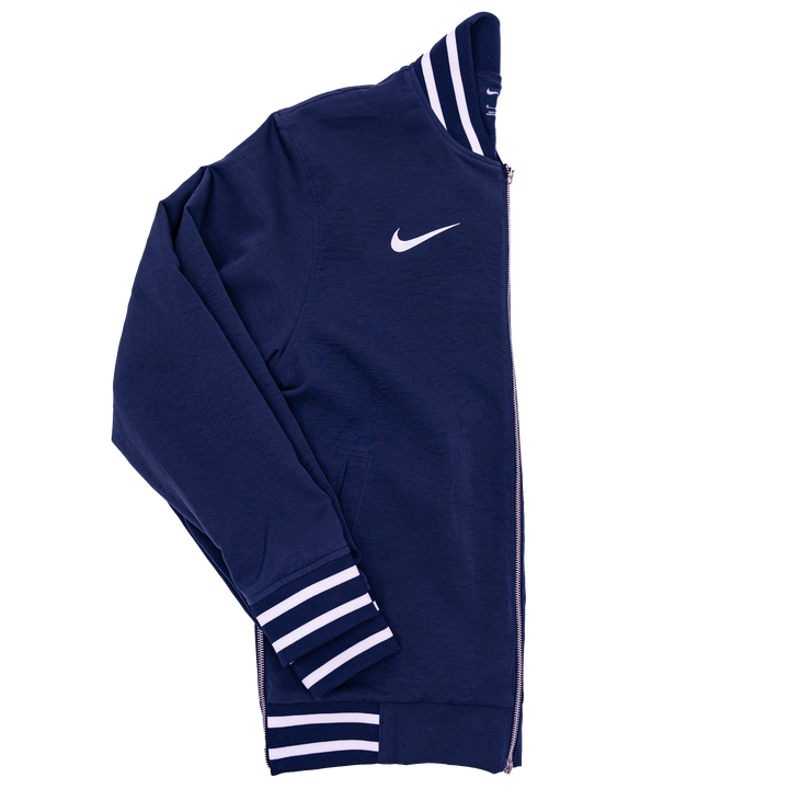 Adult Indiana Fever Secondary Logo Bomber Jacket in Navy by Nike