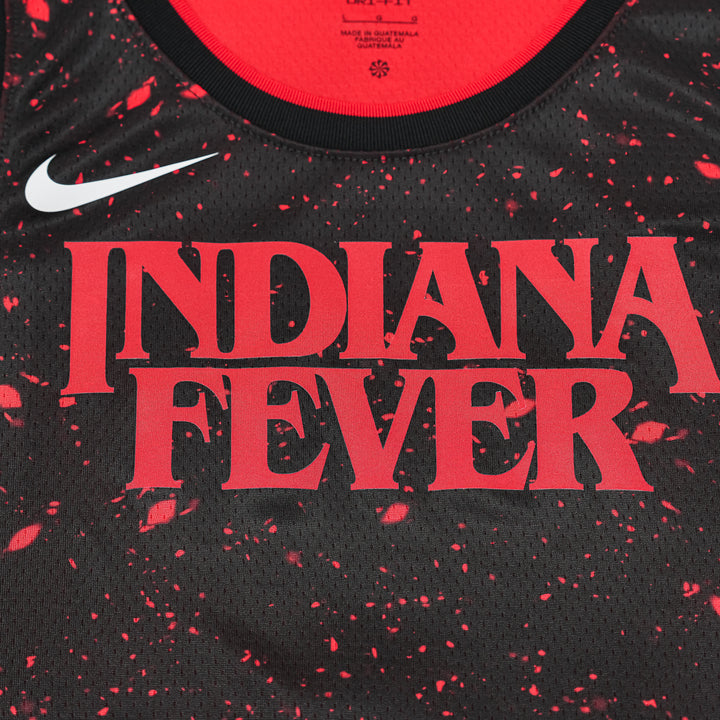 Adult Indiana Fever #51 Sydney Colson Stranger Things Rebel Swingman Jersey in Black by Nike