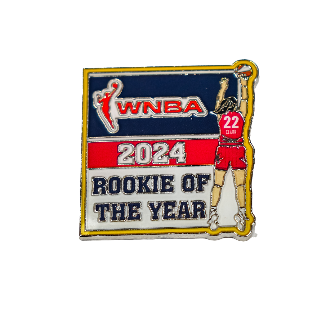 Indiana Fever Caitlin Clark Rookie Of The Year Lapel Pin in Navy by PSG