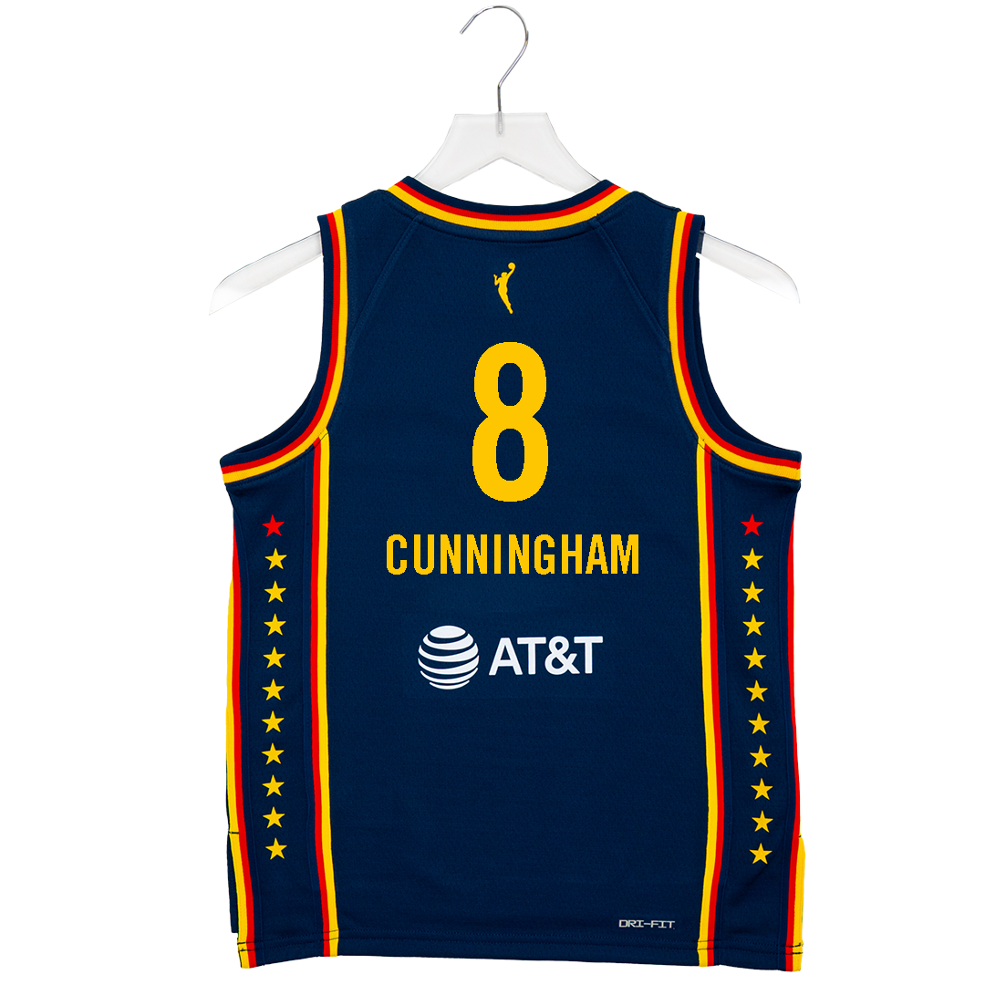 Youth Indiana Fever #8 Sophie Cunningham Explorer Swingman Jersey