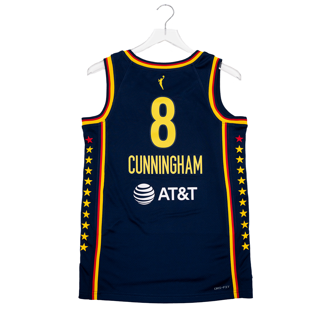 Adult Indiana Fever #8 Sophie Cunningham Explorer Swingman Jersey