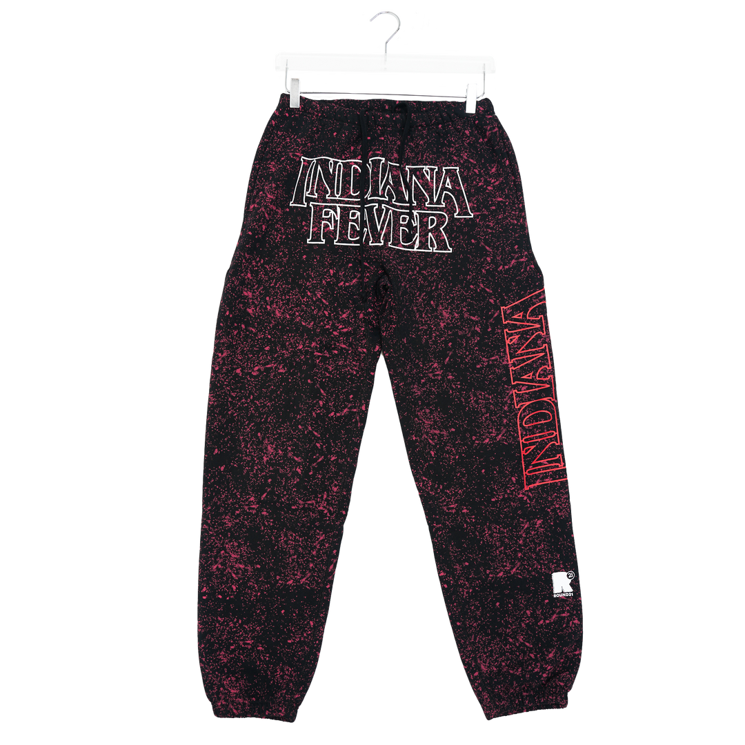 Adult Indiana Fever Stranger Things Hawkins Varsity Sweatpants in Black by Round21
