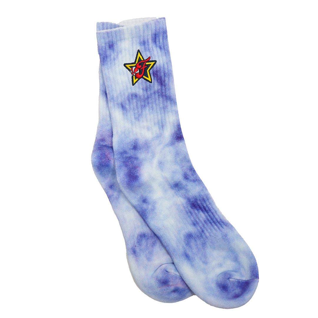 Women's WNBA All-Star 2025 Indy Tie Dye Sock in Blue by Terez