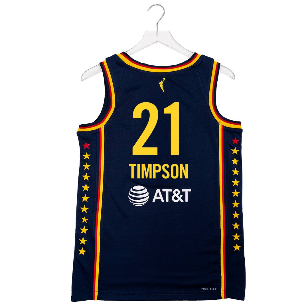 Adult Indiana Fever #21 Makayla Timpson Explorer Swingman Jersey