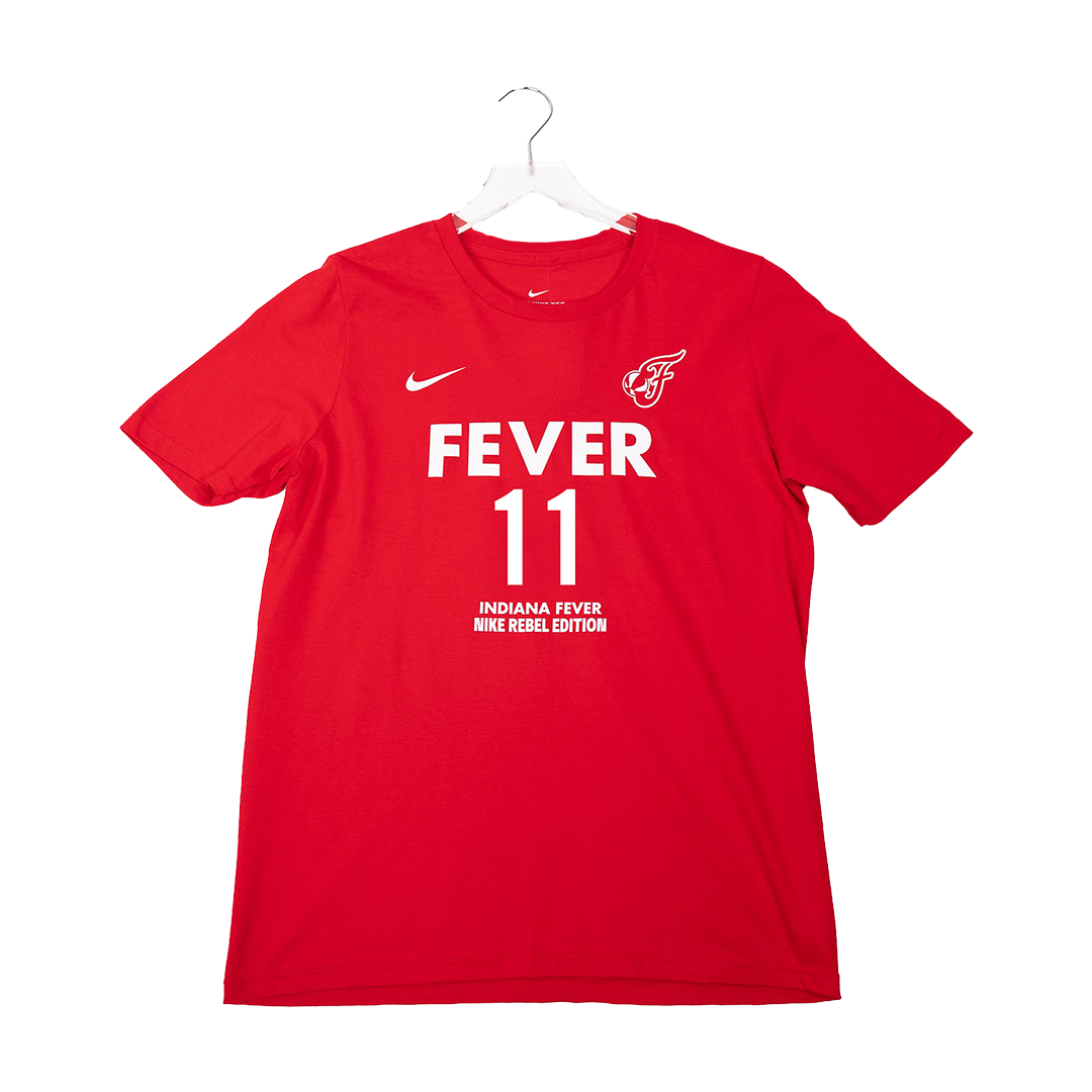 Adult Indiana Fever #11 Brianna Turner Rebel Name and Number T-Shirt in Red by Nike