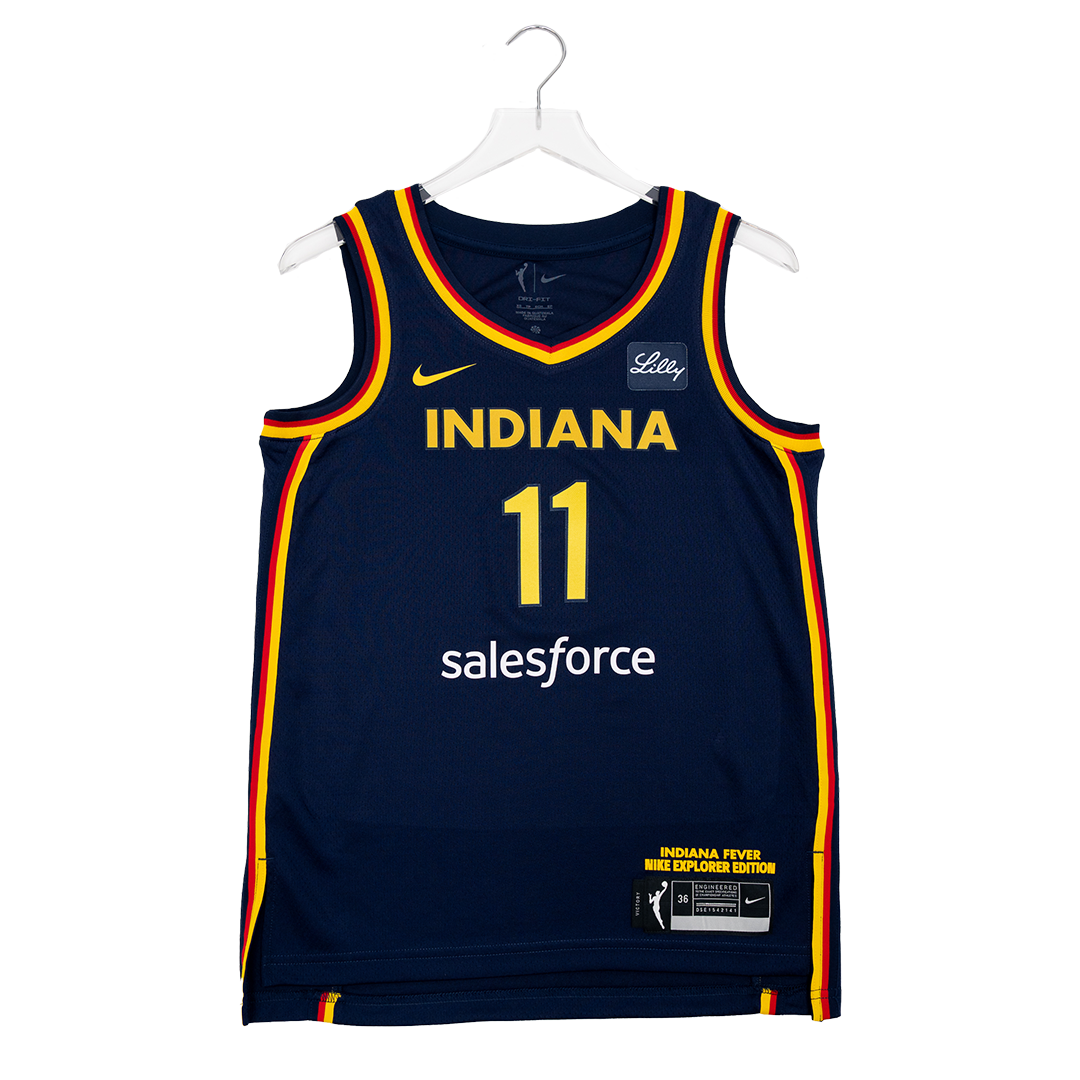 Adult Indiana Fever #11 Brianna Turner Explorer Swingman Jersey in Navy by Nike