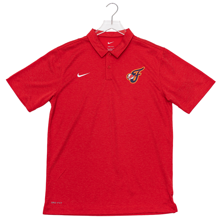 Adult Indiana Fever Primary Logo Heather Polo Shirt in Red by Nike