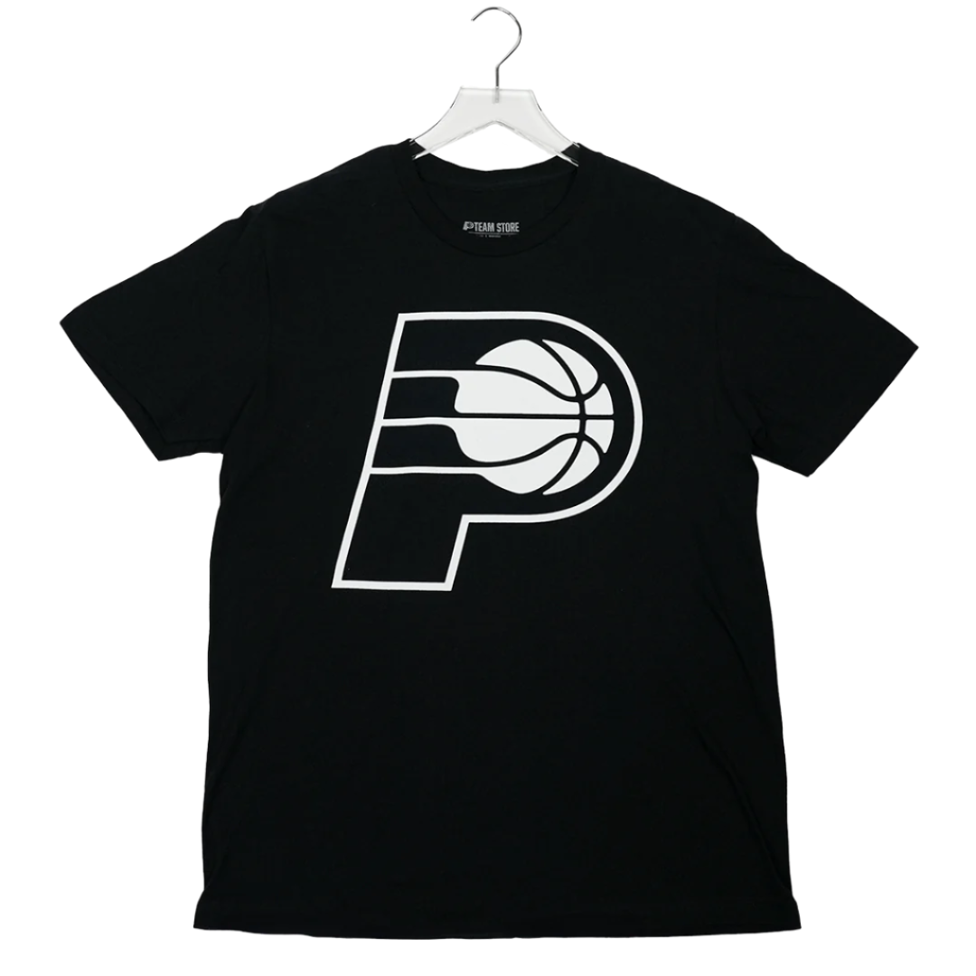 Adult Indiana Pacers Primary Logo T shirt in Black by Pacers Team Stor Pacers Team Store