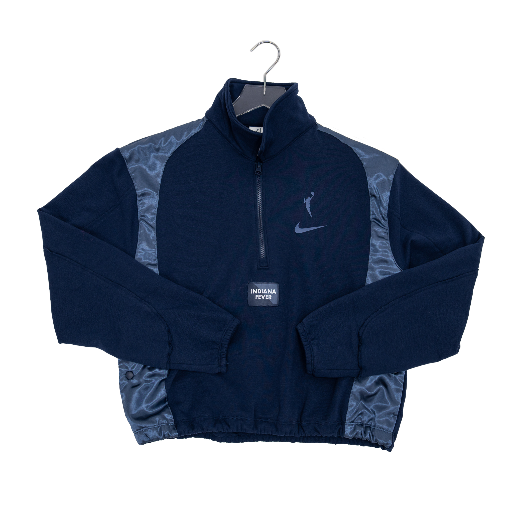 Women's Indiana Fever WNBA 1/4 Zip Basketball Fleece Top in Blue