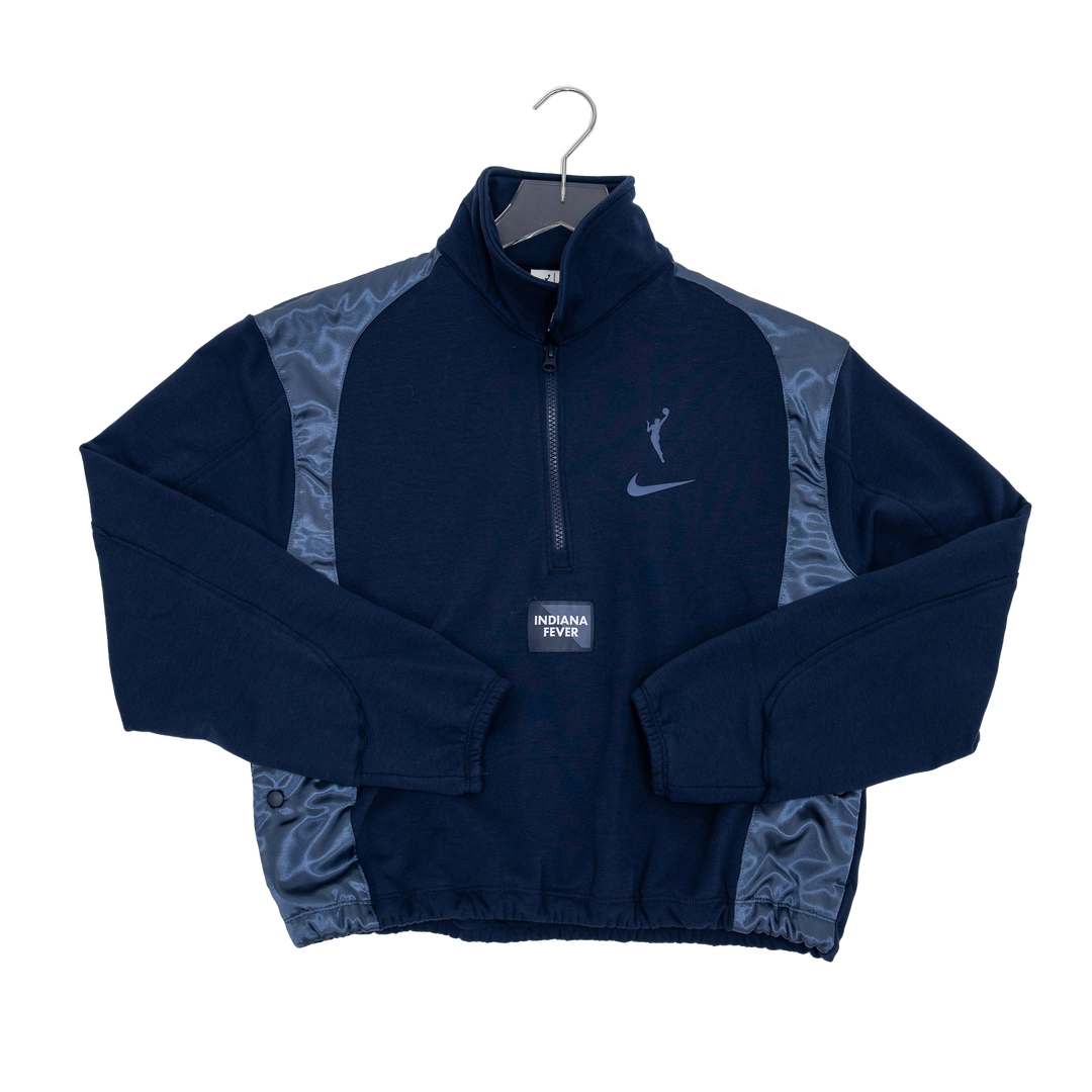 Women's Indiana Fever WNBA 1/4 Zip Basketball Fleece Top in Blue by Nike