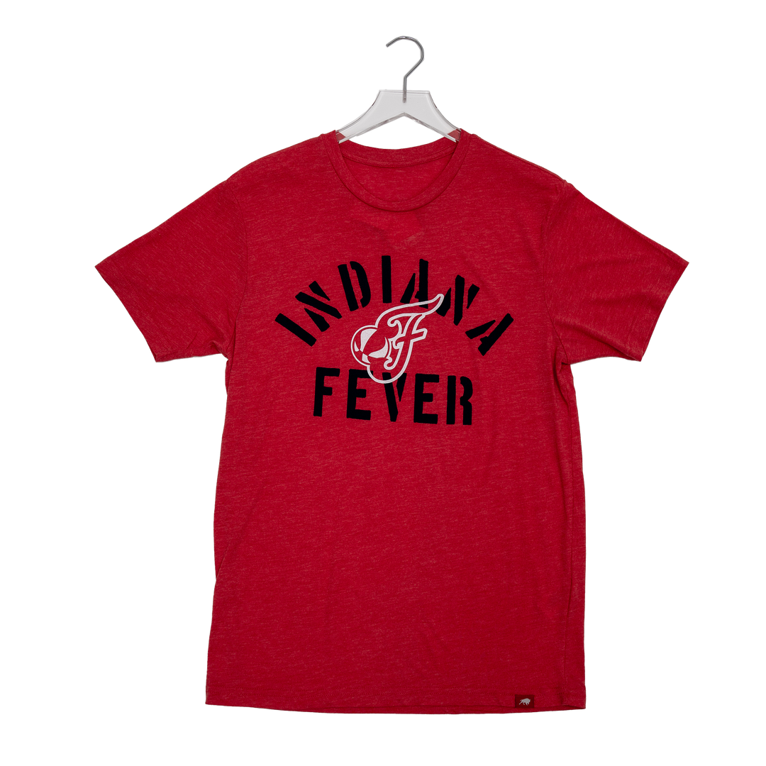 Adult Indiana Fever Secondary Logo T-shirt in Red by Sportiqe