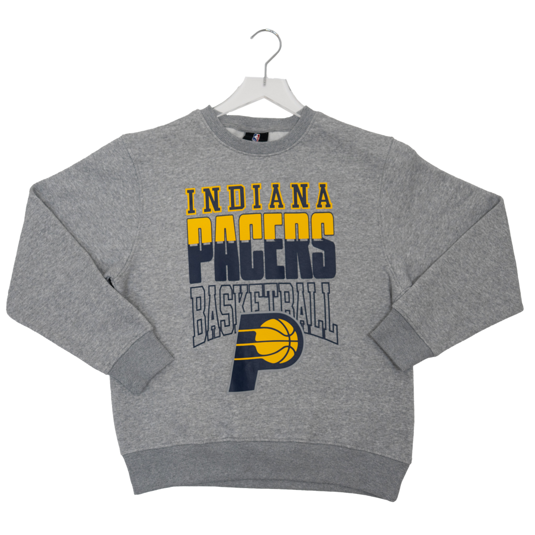 Youth Indiana Pacers Full Speed Crew Fleece in Grey by Outerstuff