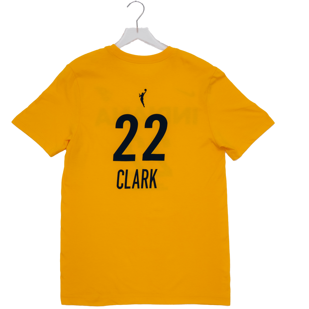 Adult Indiana Fever #22 Caitlin Clark Alternate Name and Number T-Shirt in Gold by Nike