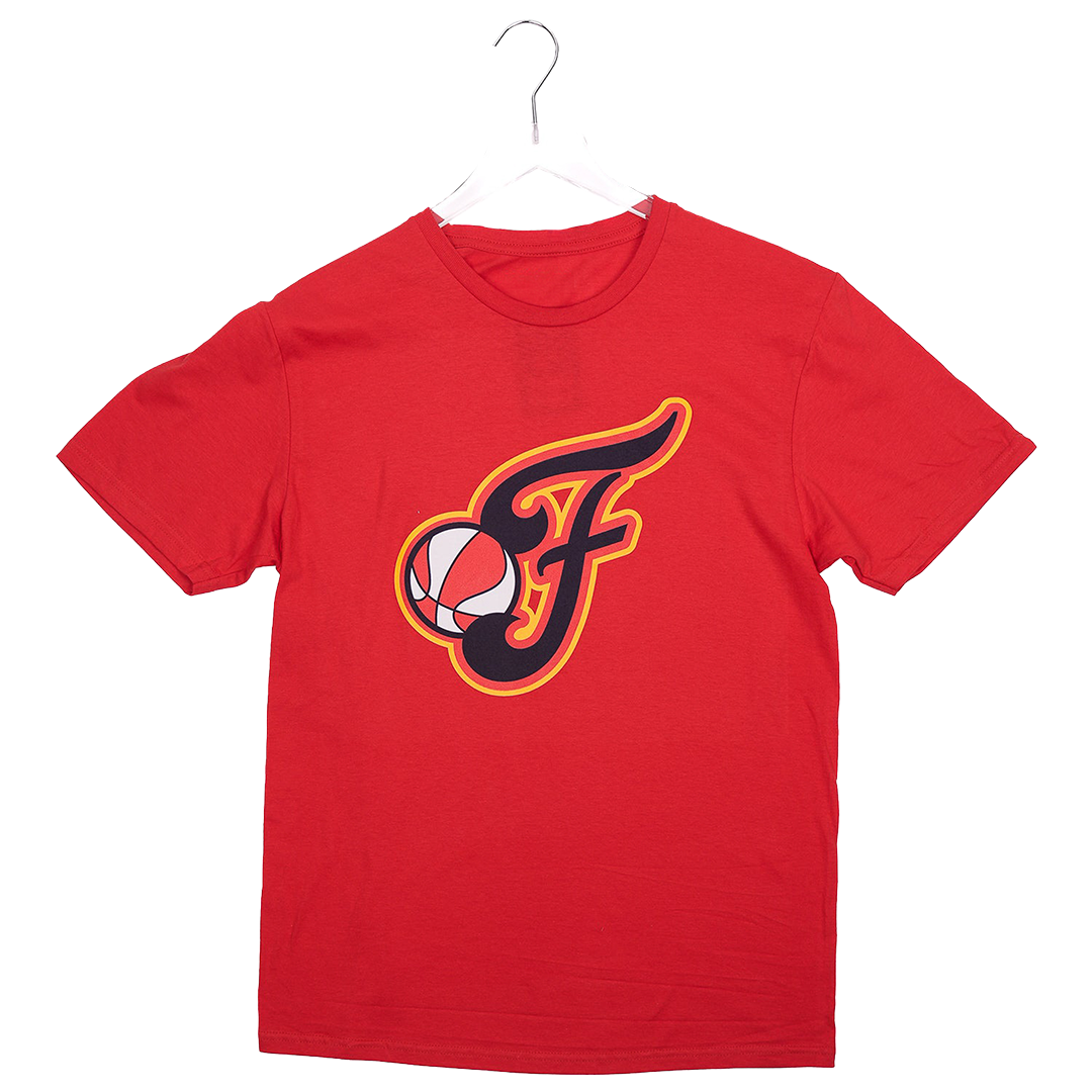 Adult Indiana Fever Secondary Logo T-shirt in Red by Fever Team Store