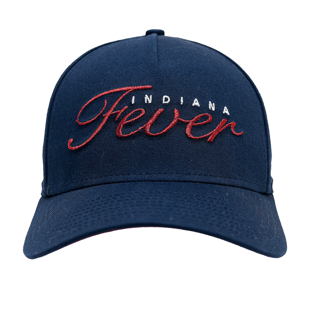 Women's Indiana Fever AF Metallic 9Forty Hat in Navy by New Era