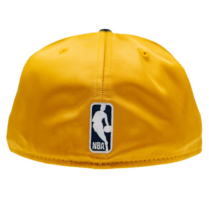 Adult Indiana Pacers Primary Logo Satin 59Fifty Hat in Gold by New Era