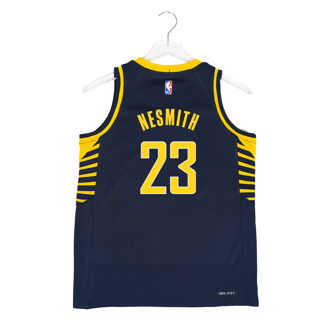 Youth Indiana Pacers #23 Aaron Nesmith Icon Swingman Jersey in Navy by Nike