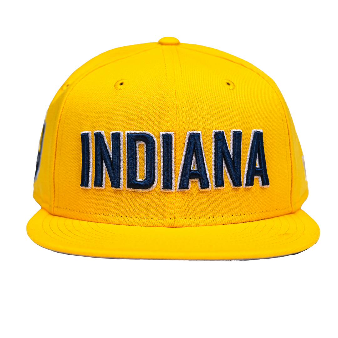 Adult Indiana Pacers 24-25' Statement 59FIFTY Hat in Gold by New Era