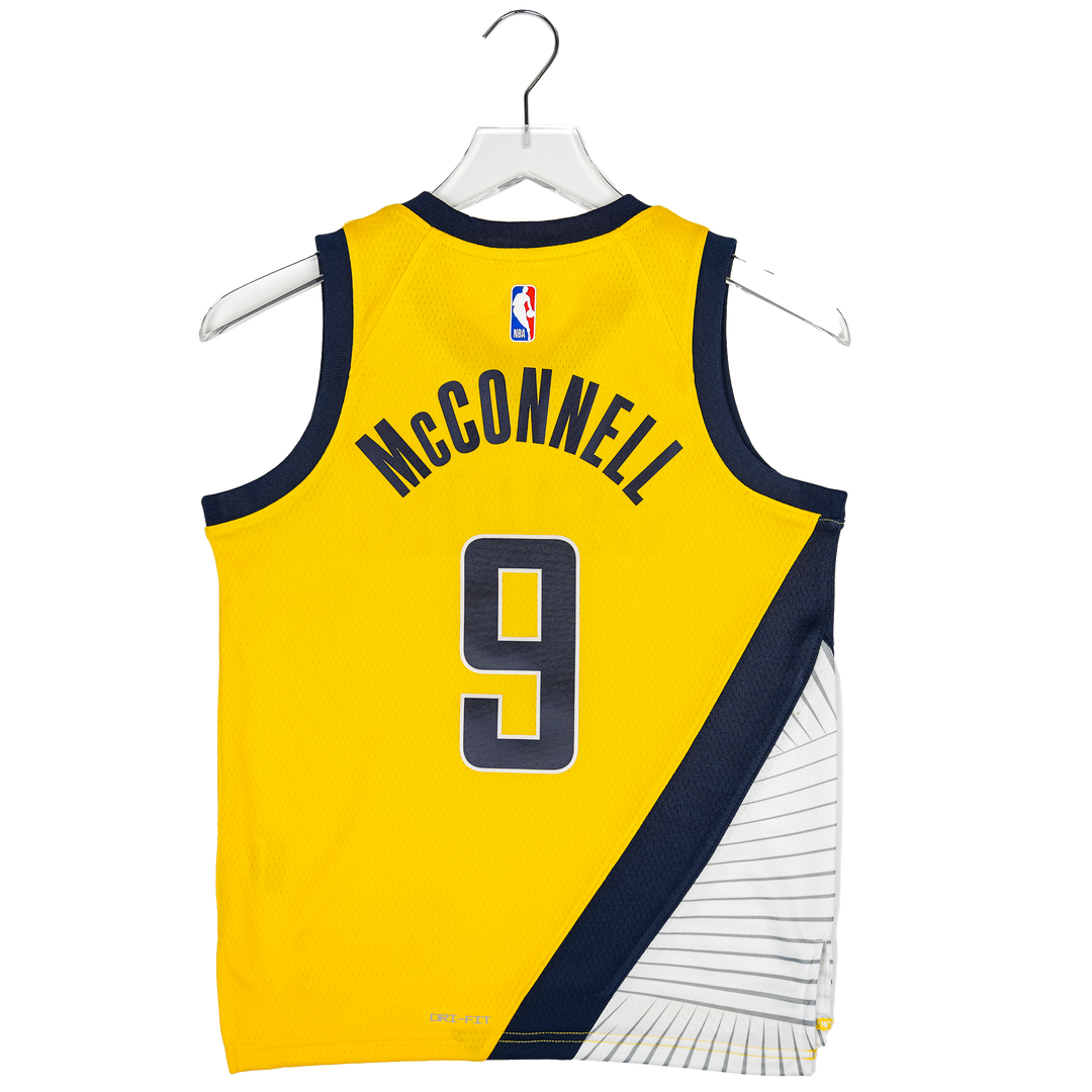 Youth Indiana Pacers #9 T.J. McConnell Statement Swingman Jersey in Gold by Jordan