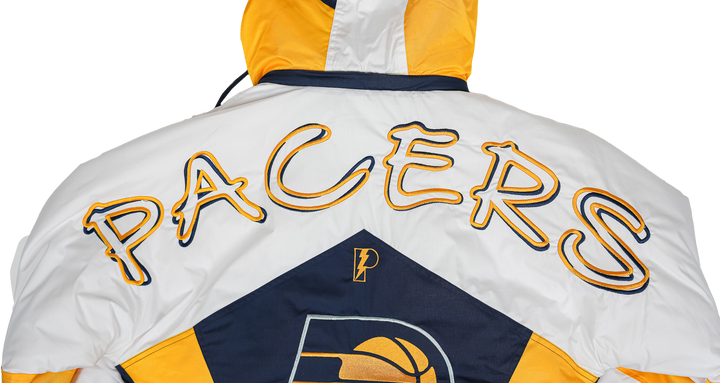 Adult Indiana Pacers Pro Player Shoulder to Shoulder Full-Zip Jacket in Navy by G-III
