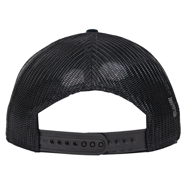 Adult Indiana Pacers Black Hide Trucker Hat in Black by '47