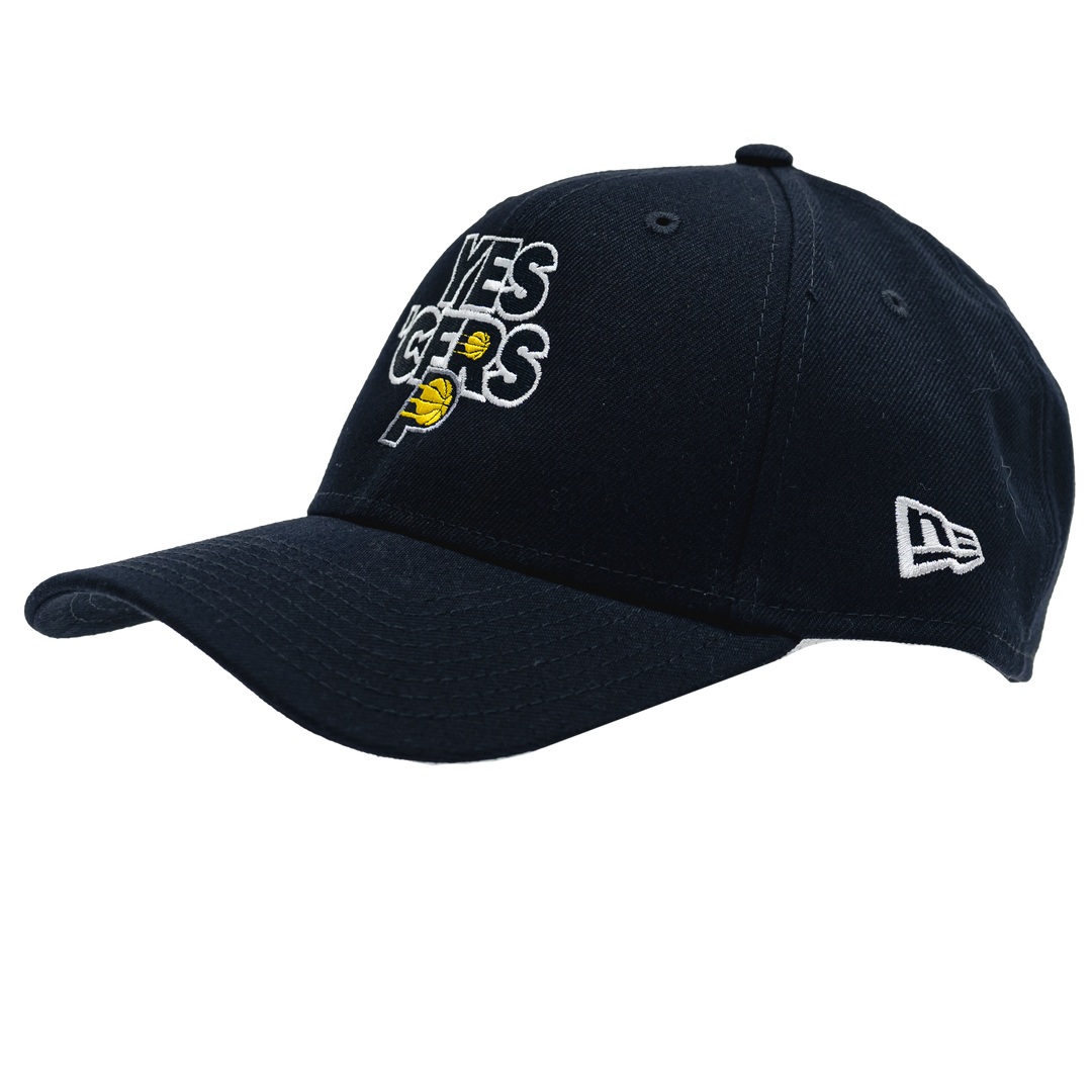 Adult Indiana Pacers Yes Cers 9Forty Hat in Navy by New Era