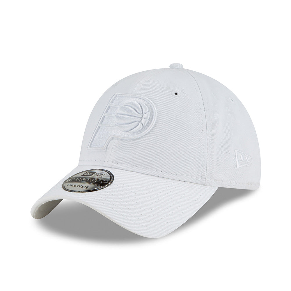 Adult Indiana Pacers Tonal Primary Logo Core Classic Tonal 9Twenty Hat in White by New Era