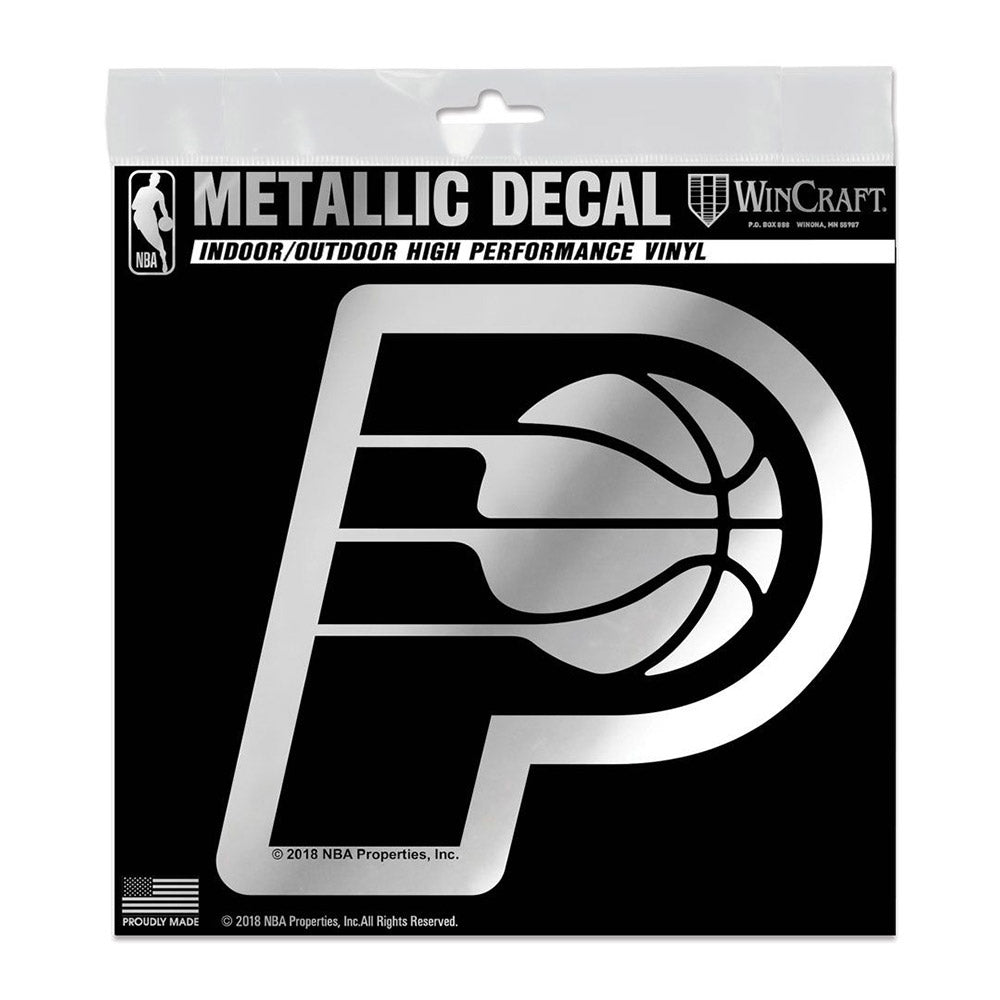 Indiana Pacers 6x6 Chrome Perfect Cut Decal by Wincraft