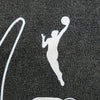 Adult Indiana Fever We Are One T-shirt in Black by Round 21 - Zoomed in WNBA Logo View