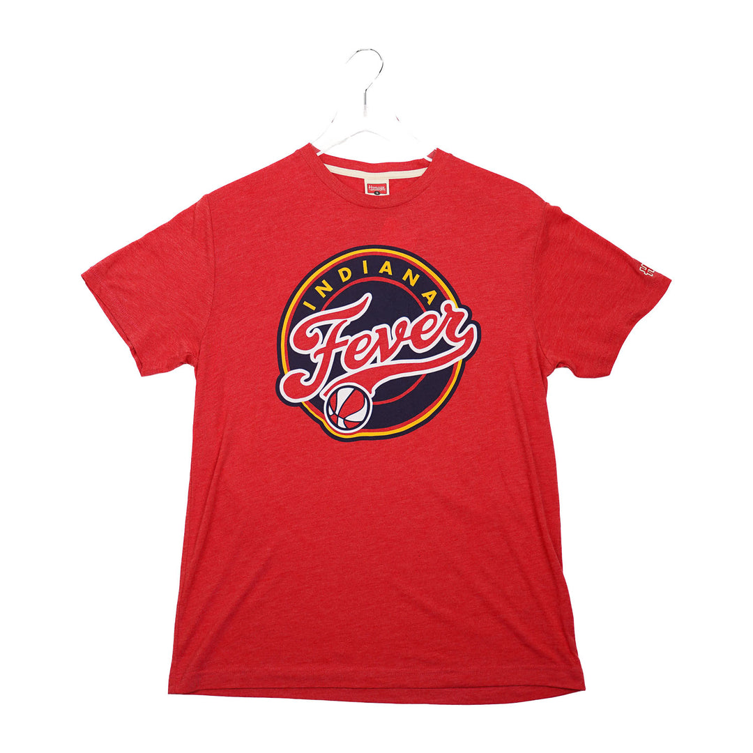 Adult Indiana Fever Bullseye Logo T-shirt in Red by Homage in Red - Front View